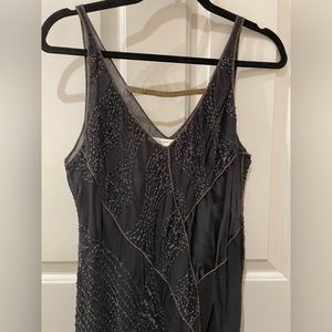 Burning Torch Mixed Media Maxi Dress